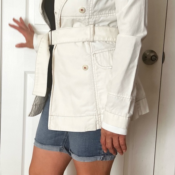 Free People Women’s White Ivory Jacket Shirt Shacket Long Sleeve Size 4 - Picture 3 of 4